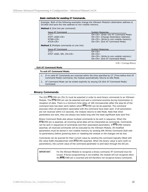 XStreamâ¢ Advanced Programming & Configuration