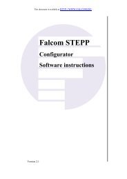 Falcom STEPP Configurator Software instructions