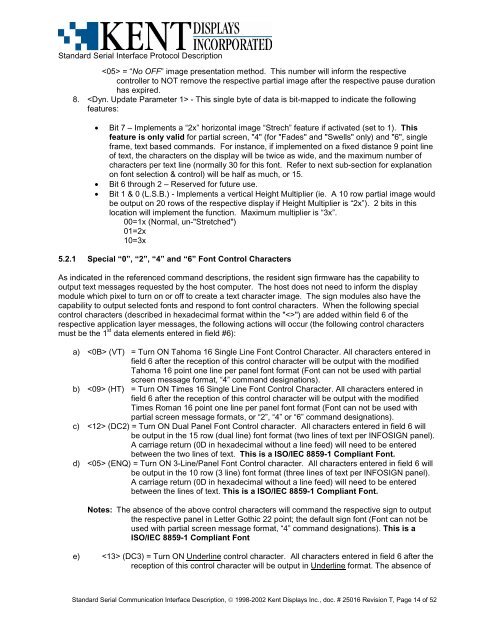 STANDARD SERIAL COMMUNICATION INTERFACE and ...