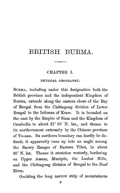 British Burma and its people: being sketches of native ... - Khamkoo