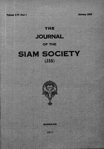 The Journal of the Siam Society Vol. LVI, Part 1-2, 1968 - Khamkoo