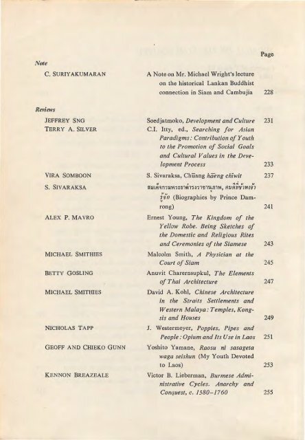 The Journal of the Siam Society Vol. LXXII, Part 1-2, 1984 - Khamkoo