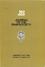 The Journal of the Siam Society Vol. LXXII, Part 1-2, 1984 - Khamkoo