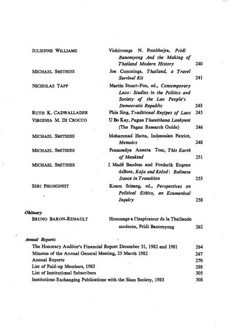 The Journal of the Siam Society Vol. LXXI, Part 1-2, 1983 - Khamkoo