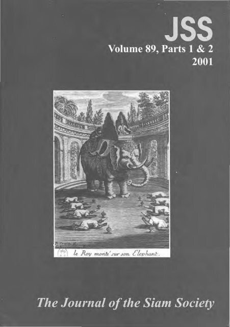 The Journal of the Siam Society Vol. LXXXIX, Part 1-2 ... - Khamkoo