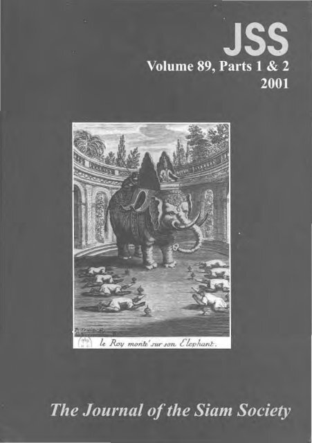 The Journal Of The Siam Society Vol Lxxxix Part 1 2 Khamkoo The Journal Of The Siam Society Vol Lxxxix Part 1 2 Khamkoo