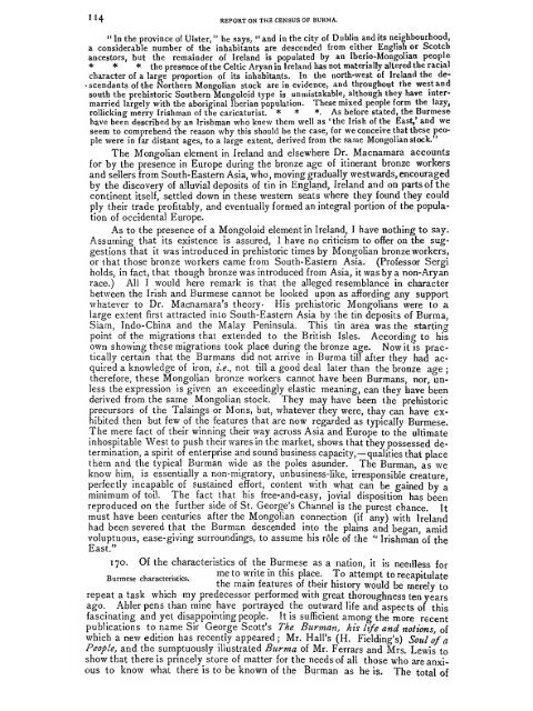 Burma: Census of India 1901 Vol. I - Khamkoo