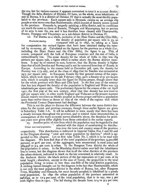 Burma: Census of India 1901 Vol. I - Khamkoo