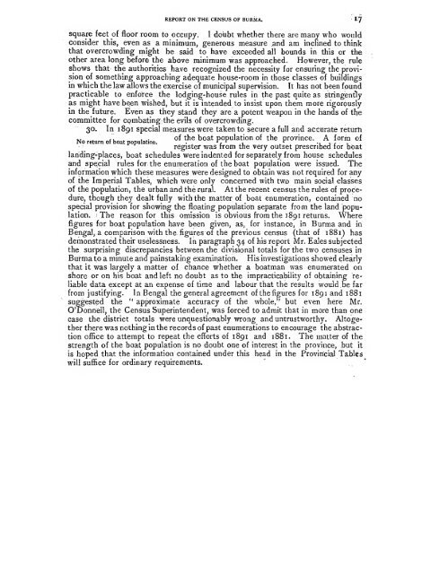 Burma: Census of India 1901 Vol. I - Khamkoo