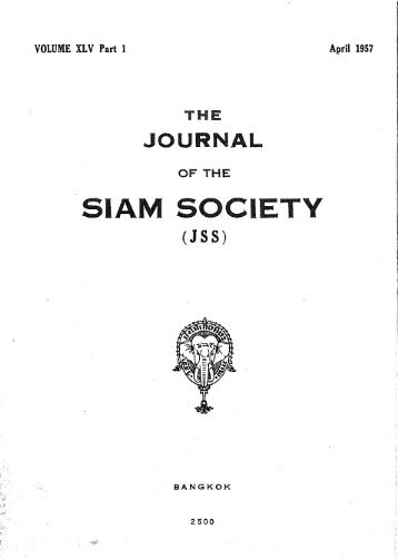 The Journal of the Siam Society Vol. XLV, Part 1-2, 1957 - Khamkoo