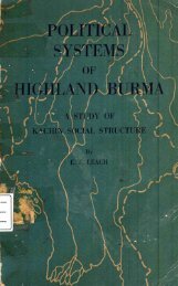 Political Systems of Highland Burma-Kachin Structure - Khamkoo