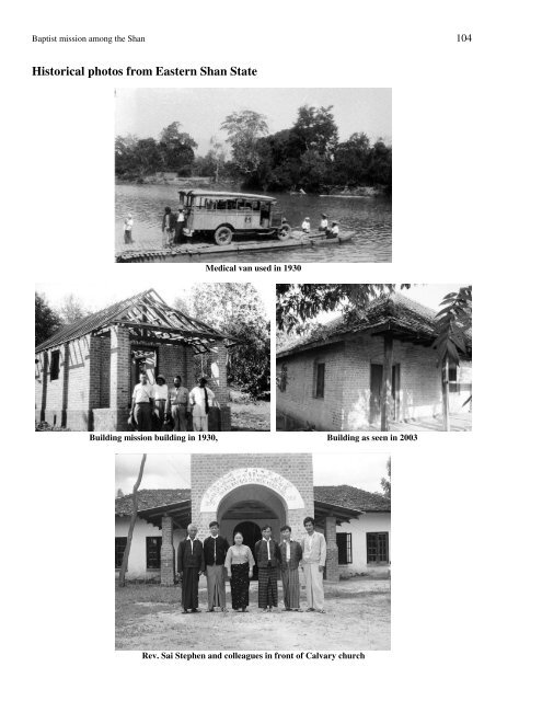 History of Shan Churches in Burma 1861-2001 - Khamkoo