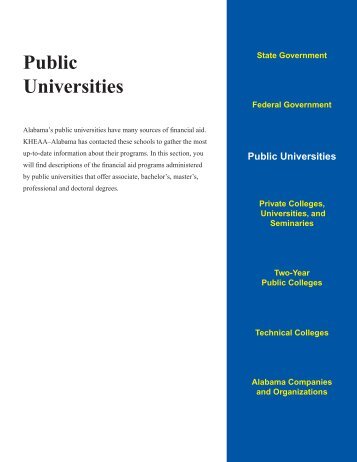 Public Universities - KHEAA