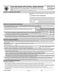 Loan Discharge Application: Unpaid Refund form - KHEAA