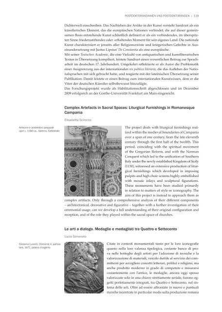 forschungsbericht november 2008 – juli 2012 - Kunsthistorisches ...