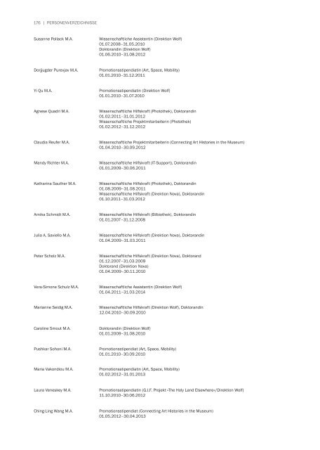 forschungsbericht november 2008 – juli 2012 - Kunsthistorisches ...