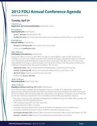 2012 FDLI Annual Conference Agenda - FDA Lawyers Blog