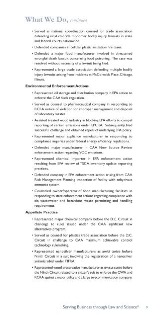 Toxic Tort Brochure_updated May 2013_Layout 1 - Keller Heckman