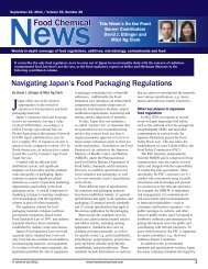 Navigating Japan's Food Packaging Regulations - Keller Heckman