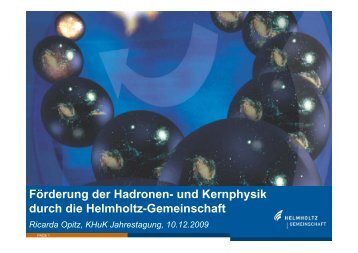 pdf, 669 KB - Komitee fÃ¼r Hadronen- und Kernphysik