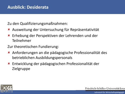 Ausbildung der Ausbilder - KIBB