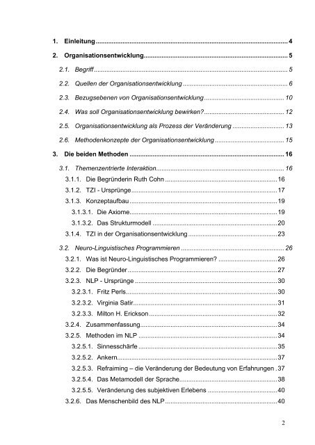 TZI und NLP â zwei Konzepte im Vergleich und ihre ... - KIBB