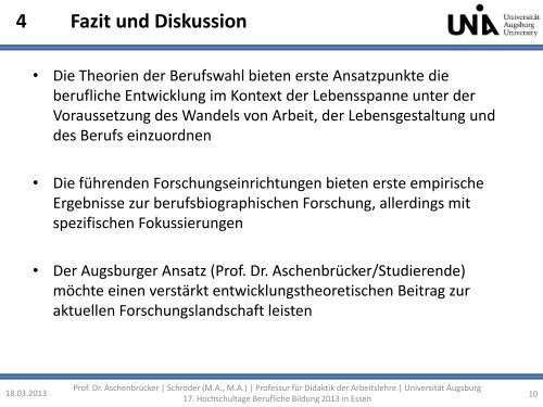 Berufliche Orientierung im Konzept der Lebensspanne - KIBB