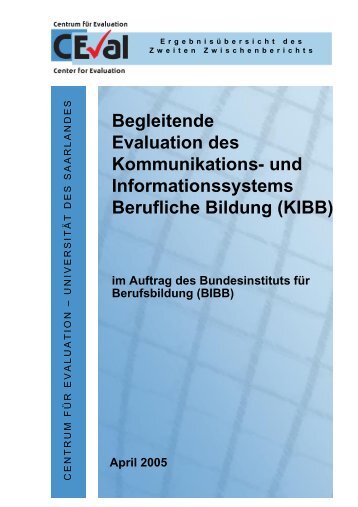 und Informationssystems Berufliche Bildung (KIBB) - BiBB