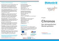 Flyer Projekt Chronos - Diakonie WÃ¼rttemberg