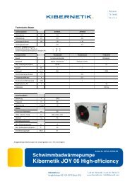 SchwimmbadwÃ¤rmepumpe Kibernetik JOY 06 High-efficiency