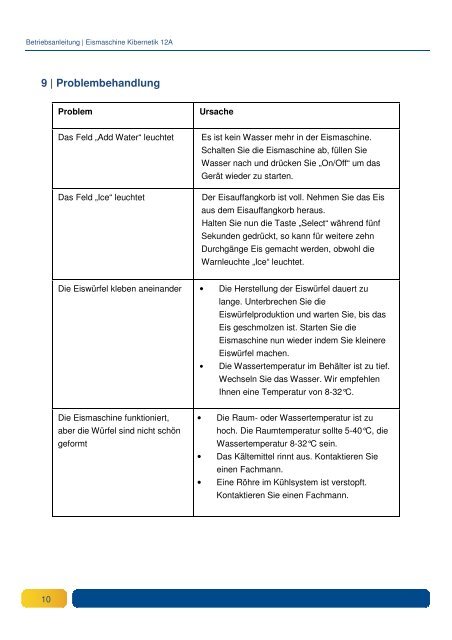 Eismaschine Kibernetik 12A