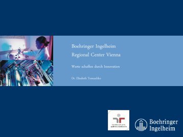 Dr. Elisabeth Tomaschko, Boehringer Ingelheim RCV GmbH & Co KG
