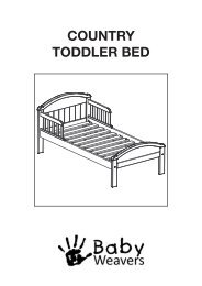 COUNTRY TODDLER BED - Kiddicare