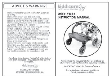 ADVICE & WARNINGS - Kiddicare