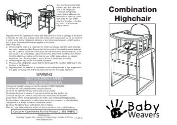 Combination Highchair - Kiddicare