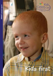 2006/07 ann ual report - Kids Cancer Care