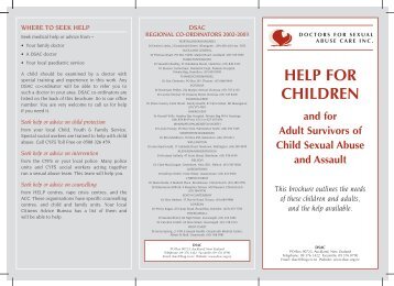 Help for Children DLE revised - Doctors for Sexual Abuse Care