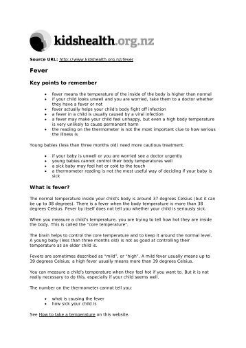 PDF version for printing - Kidshealth