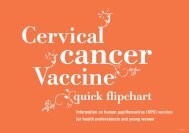 cervical cancer vaccine flipchart - Kidshealth
