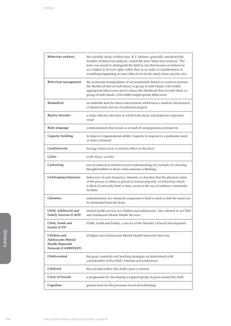 New Zealand Autism Spectrum Disorder Guideline - Ministry of Health