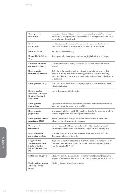 New Zealand Autism Spectrum Disorder Guideline - Ministry of Health