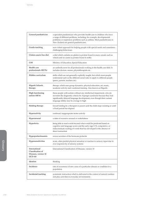 New Zealand Autism Spectrum Disorder Guideline - Ministry of Health