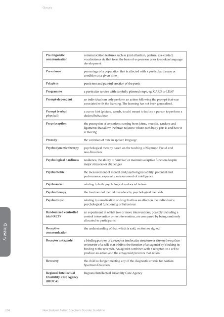 New Zealand Autism Spectrum Disorder Guideline - Ministry of Health