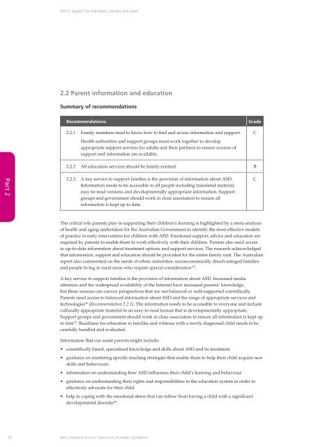 New Zealand Autism Spectrum Disorder Guideline - Ministry of Health