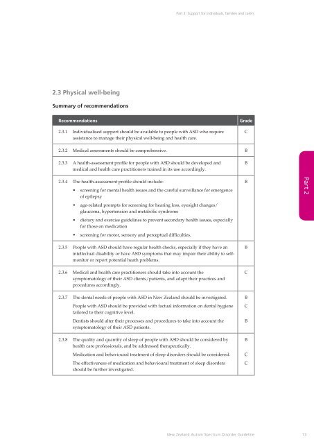 New Zealand Autism Spectrum Disorder Guideline - Ministry of Health