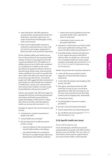 New Zealand Autism Spectrum Disorder Guideline - Ministry of Health