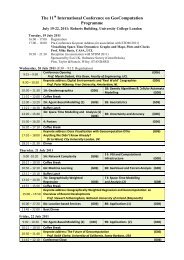 The 11 International Conference on GeoComputation Programme