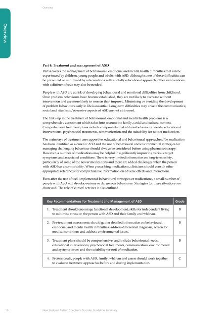 New Zealand Autism Spectrum Disorder ... - Ministry of Health