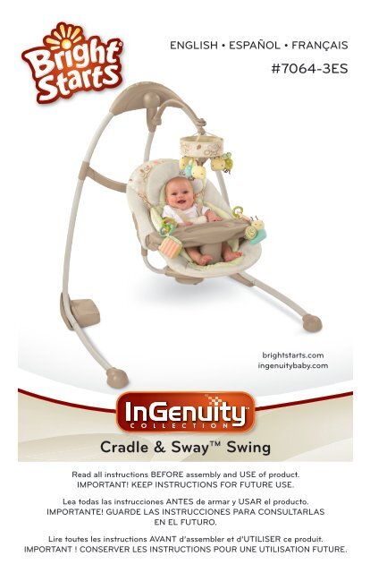 Bright starts cradle and sway swing cheap