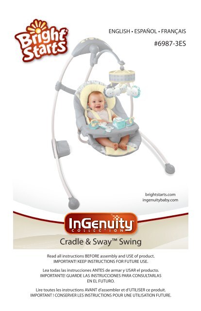 bright starts ingenuity cradle & sway swing